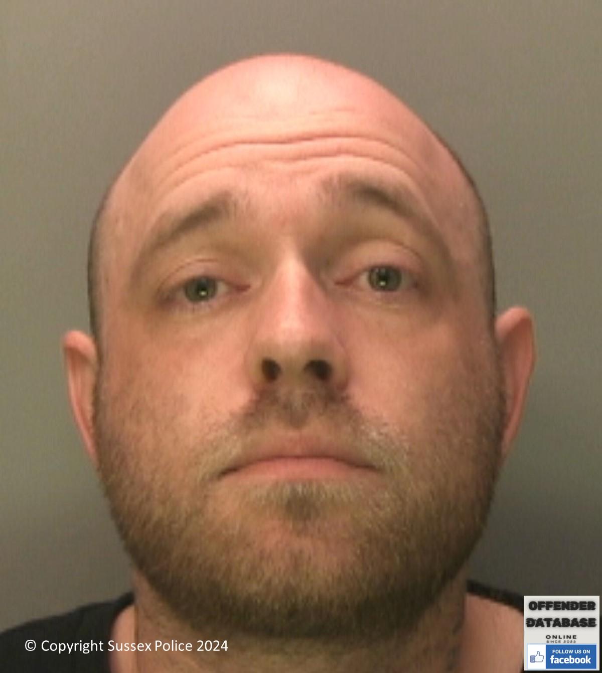 Lewis Peters paedophile sex offender Worthing