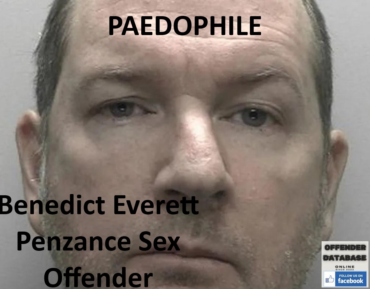 Benedict Everett Penzance Paedophile Sex Offender
