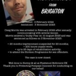 Craig Morris paedophile child sex offender - Brighton