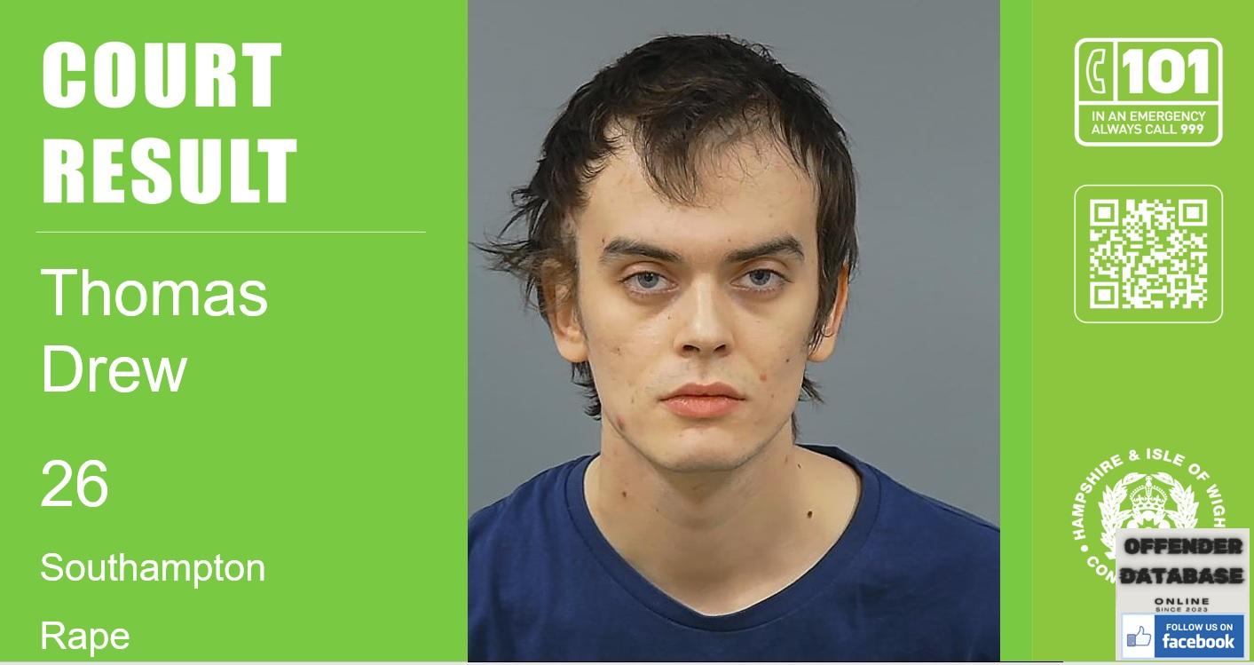 Thomas Antony Drew rapist sex offender - Southampton Thomas Antony Drew rapist sex offender - Southampton
