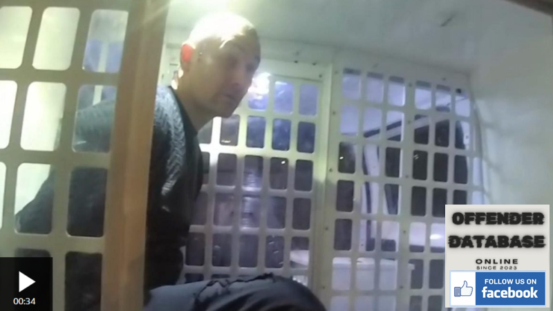 Moment Antony Snook is arrested for murder