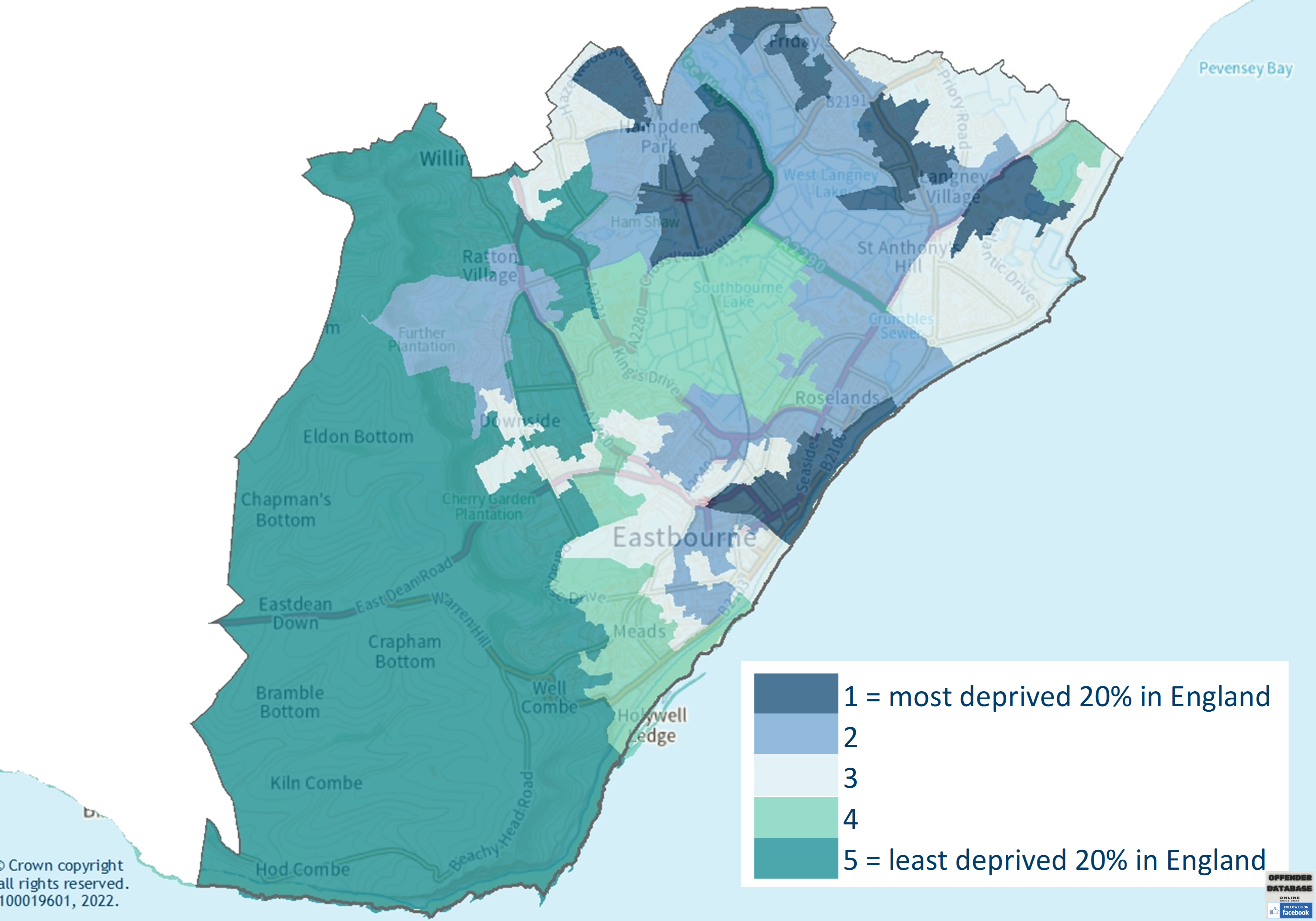How many Paedophiles in Eastbourne