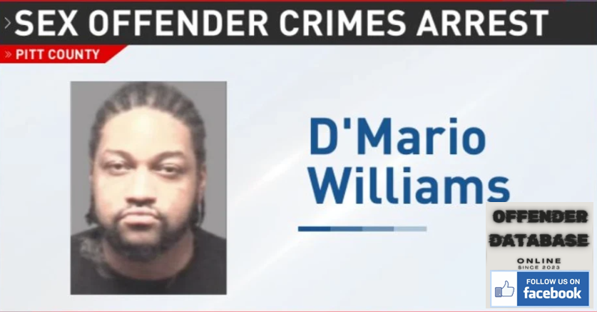 D'Mario Williams Pitt County Pedophile
