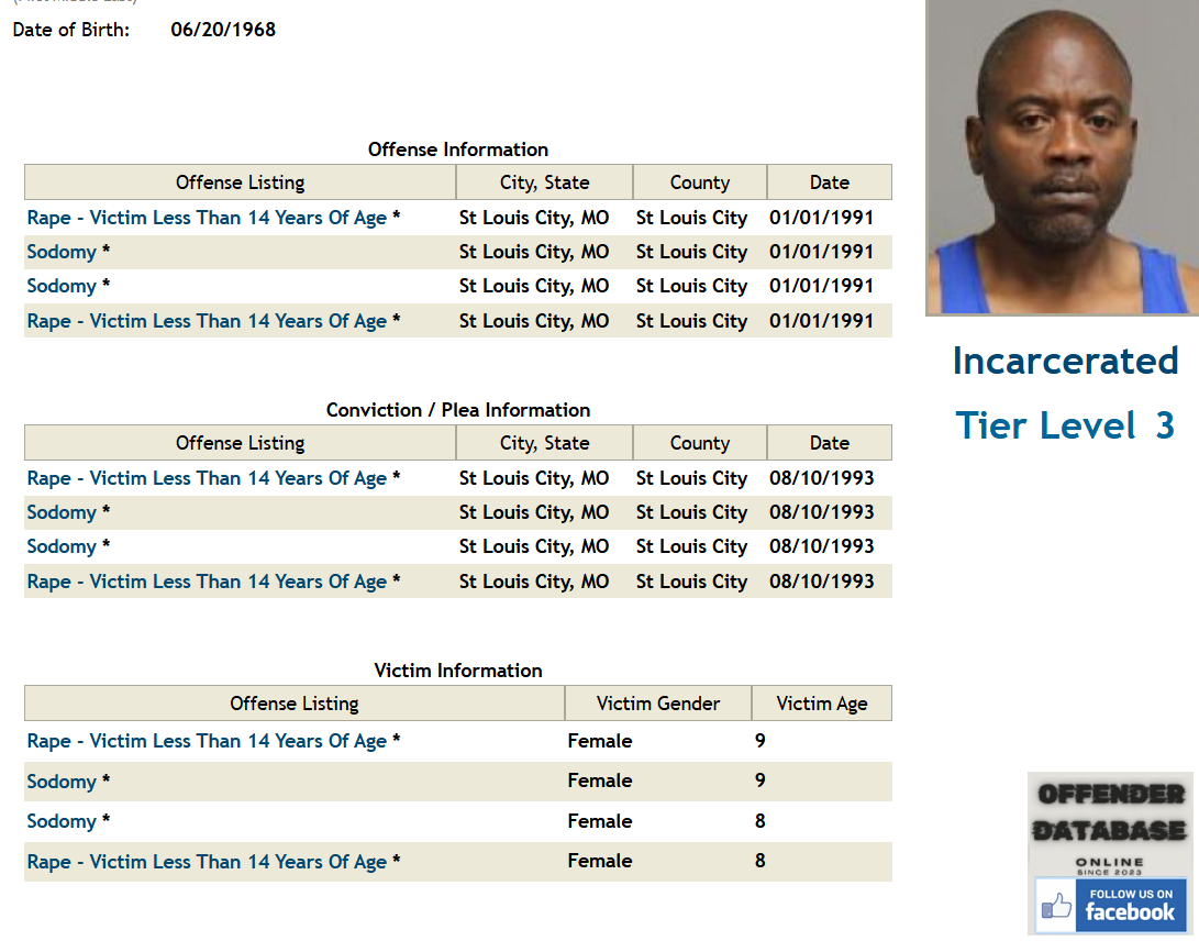 Andre Elgin St Louis Pedophile