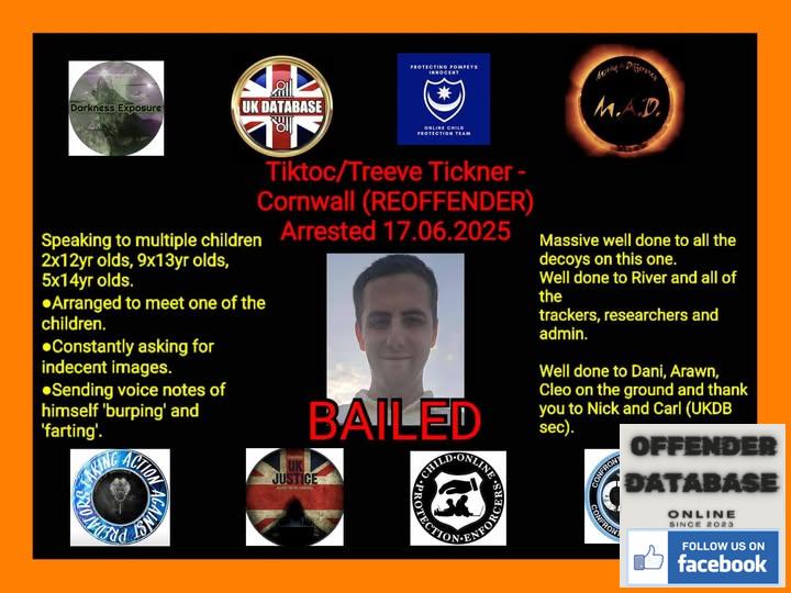 Treeve Tickner Helston Paedophile