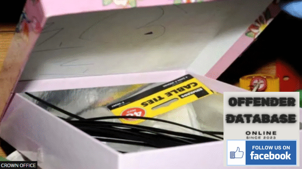 Cable ties were among the items concealed beneath the bed that raised suspicion.