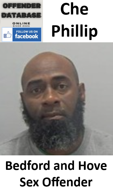 Che Phillip Bedford and Hove Sex Offender