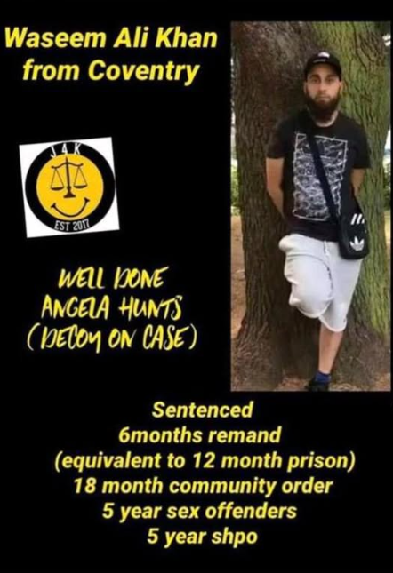 Waseem Ali Khan Coventry Paedophile Child Molester Waseem Ali Khan Coventry Paedophile Child Molester