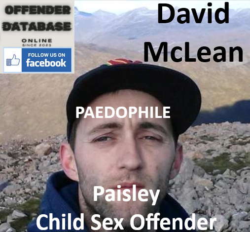David McLean Paisley Paedophile Child Sex Offender