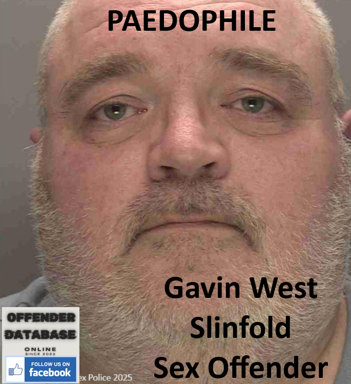 Gavin West Slinfold Paedophile Sex Offender