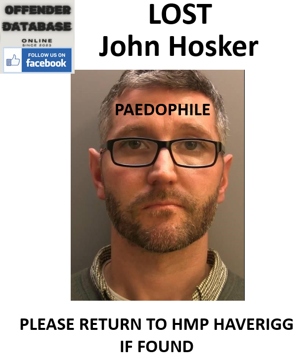 John Hosker HMP Haverigg Paedophile Child Sex Offender