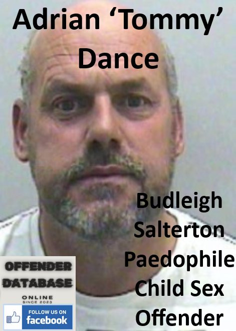 Adrian ‘Tommy’ Dance Budleigh Salterton Paedophile Child Sex Offender Adrian ‘Tommy’ Dance Budleigh Salterton Paedophile Child Sex Offender