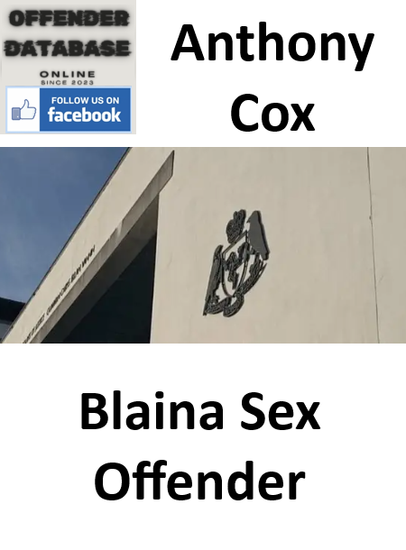 Anthony Cox Blaina Sex Offender