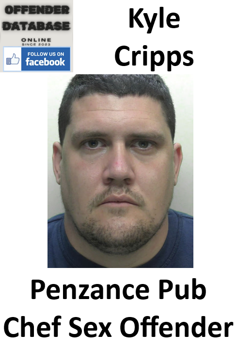 Kyle Cripps Penzance Pub Chef Sex Offender Kyle Cripps Penzance Pub Chef Sex Offender