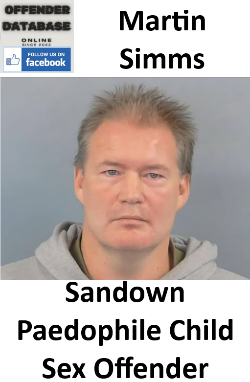 Martin Simms Sandown Paedophile Child Sex Offender