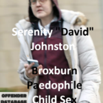 Serenity Johnston Broxburn Paedophile Child Sex Offender