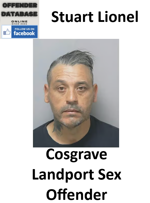 Stuart Lionel Cosgrave Landport Sex Offender