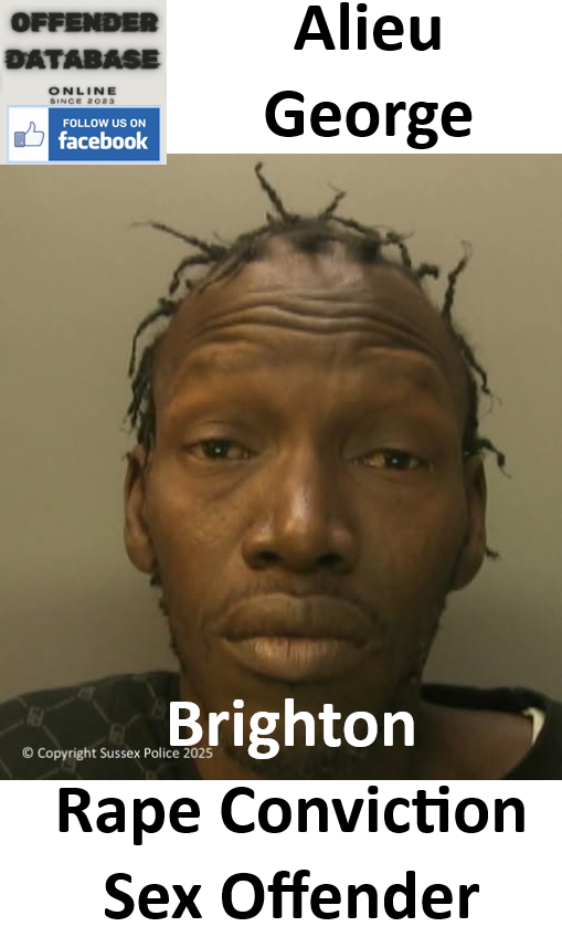 Alieu George Brighton Rape Conviction Sex Offender