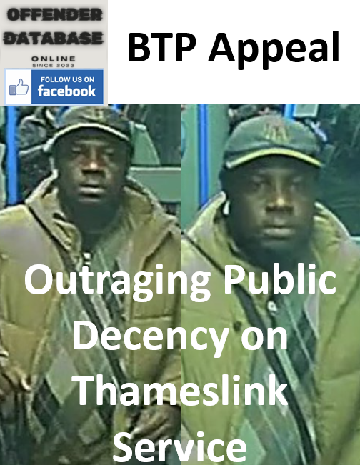 BTP Appeal Outraging Public Decency on Thameslink Service BTP Appeal Outraging Public Decency on Thameslink Service