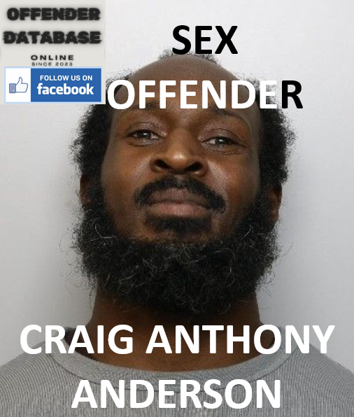 CRAIG ANTHONY ANDERSON RAIL NETWORK SEX OFFENDER