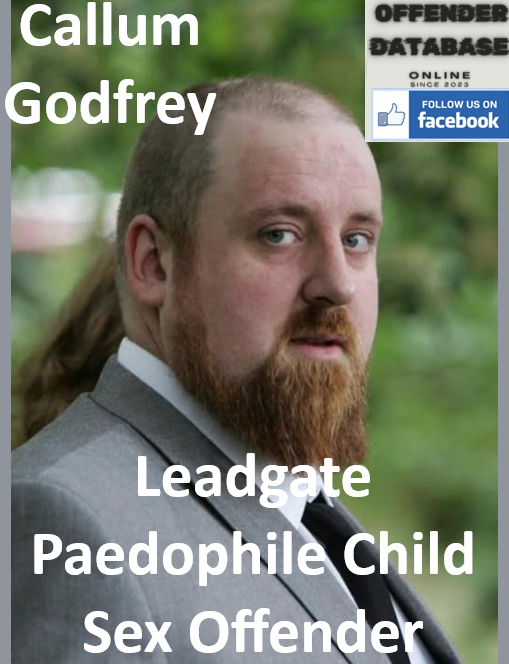 Callum Godfrey Leadgate Paedophile Child Sex Offender