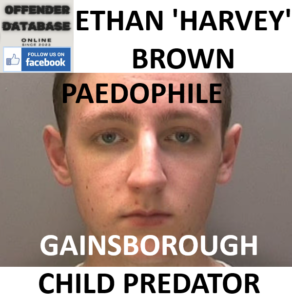 ETHAN 'HARVEY' BROWN GAINSBOROUGH CHILD PREDATOR