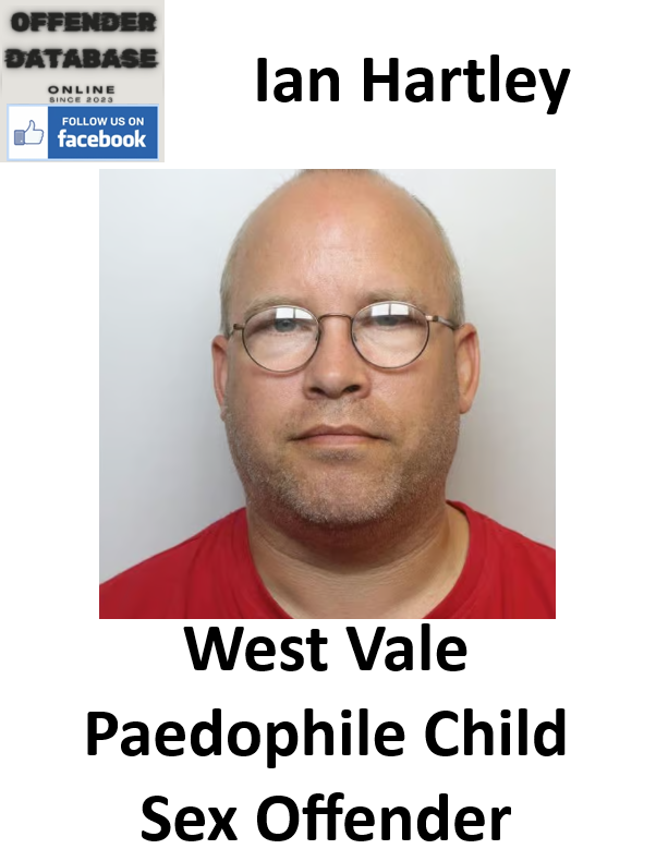 Ian Hartley West Vale Paedophile Child Sex Offender