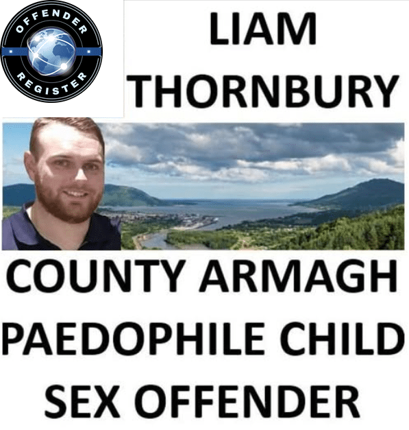 liam thornbury county armagh child sex offender