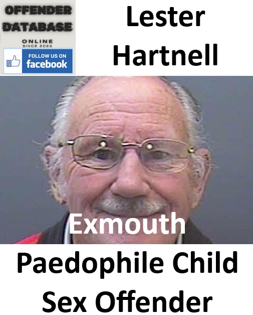 Lester Hartnell Exmouth Paedophile Child Sex Offender