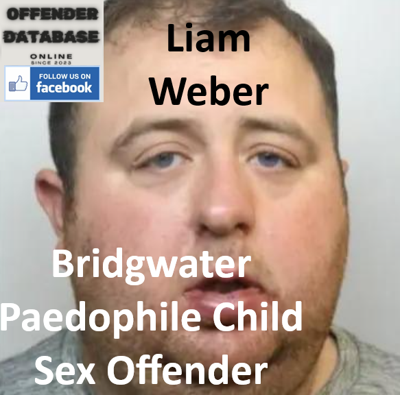 Liam Weber Bridgwater Paedophile Child Sex Offender
