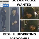 SUSSEX POLICE WANTED - BEXHILL UPSKIRTING PAEDOPHILE