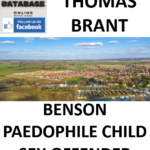 THOMAS BRANT BENSON PAEDOPHILE CHILD SEX OFFENDER