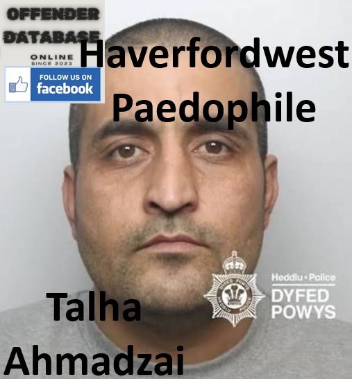 Talha Ahmadzai Haverfordwest Paedophile Child Sex Offender