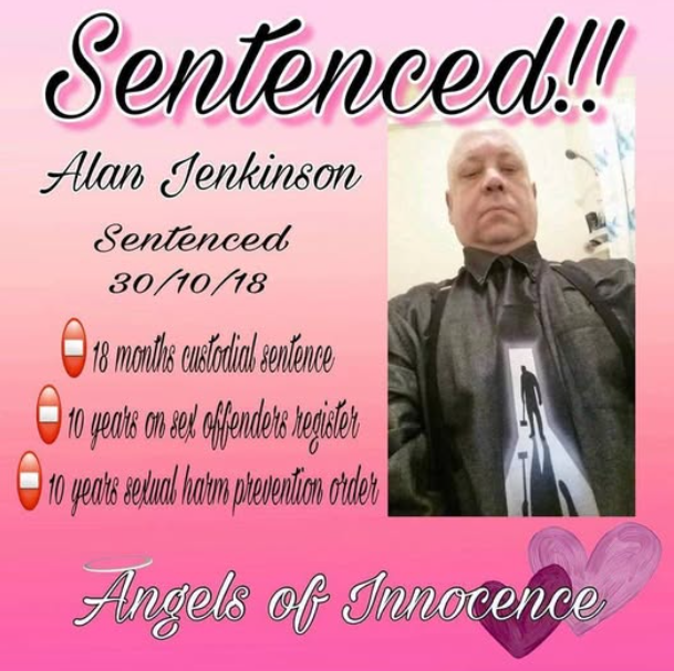 ALAN JENKINSON BURY PAEDOPHILE HUNTER CONVICTION