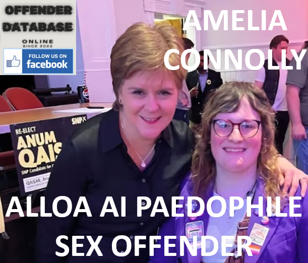 AMELIA CONNOLLY ALLOA AI PAEDOPHILE SEX OFFENDER