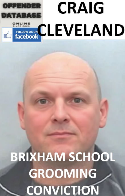 CRAIG CLEVELAND BRIXHAM SCHOOL GROOMING CONVICTION