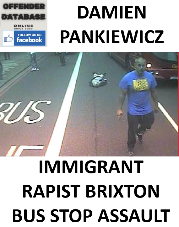 DAMIEN PANKIEWICZ IMMIGRANT RAPIST BRIXTON BUS STOP ASSAULT AND DEPORTATION