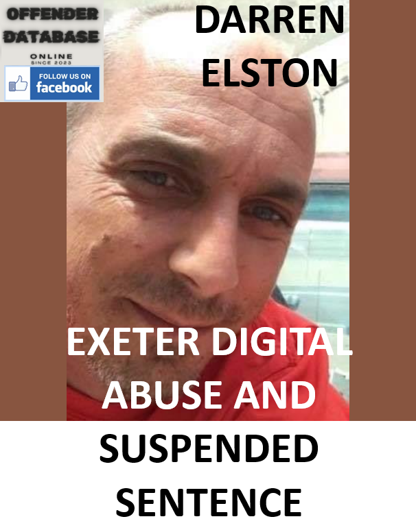 DARREN ELSTON EXETER DIGITAL ABUSE AND SUSPENDED SENTENCE