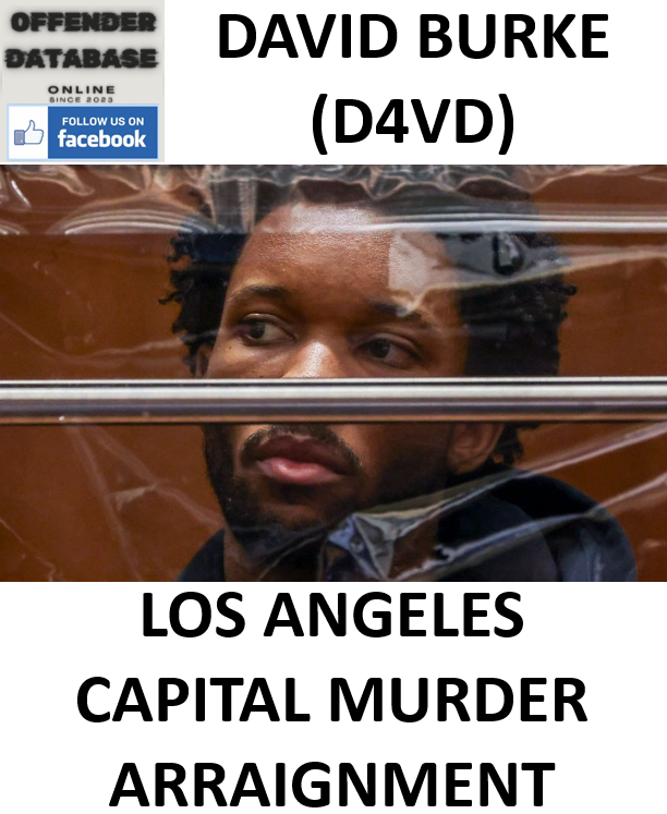 DAVID BURKE (D4VD) LOS ANGELES CAPITAL MURDER ARRAIGNMENT