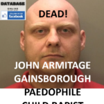 JOHN ARMITAGE GAINSBOROUGH PAEDOPHILE CHILD RAPIST