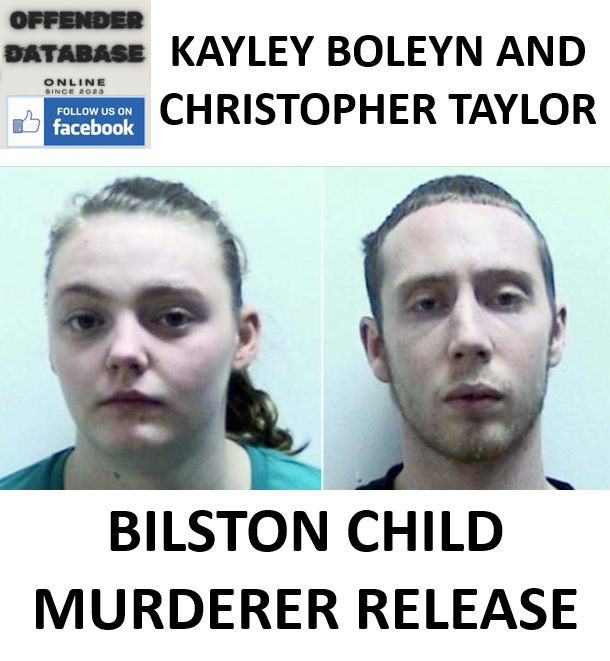 KAYLEY BOLEYN AND CHRISTOPHER TAYLOR BILSTON CHILD MURDER