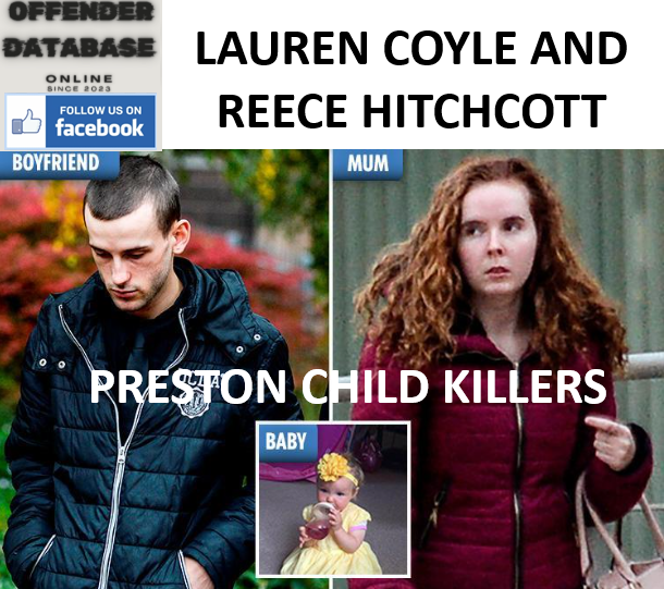 LAUREN COYLE AND REECE HITCHCOTT PRESTON CHILD KILLERS