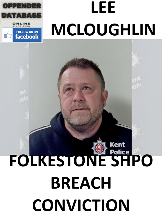 LEE MCLOUGHLIN FOLKESTONE SHPO BREACH CONVICTION