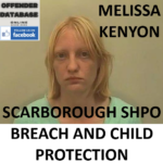 MELISSA KENYON SCARBOROUGH SHPO BREACH AND CHILD PROTECTION CONVICTION