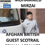 MOHAMMED MIRZAI AFGHAN BRITISH GUEST SCOTRAIL SEXUAL ASSAULTS