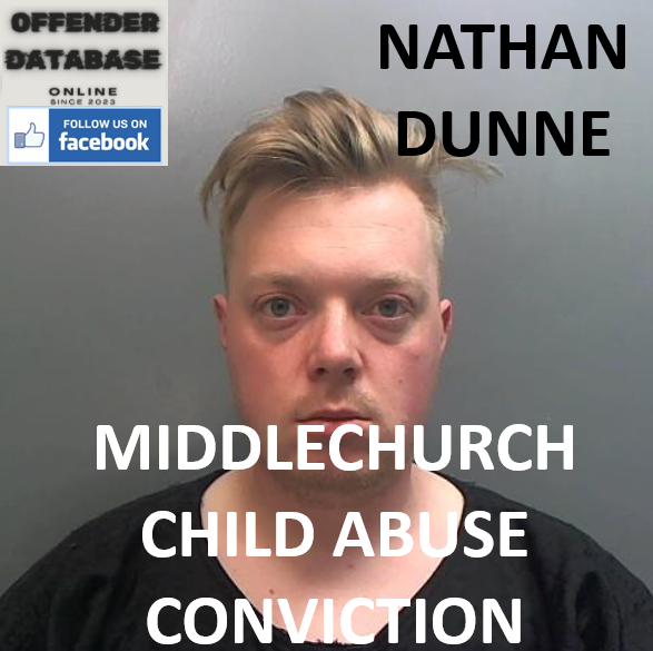NATHAN DUNNE MIDDLECHURCH CHILD ABUSE CONVICTION