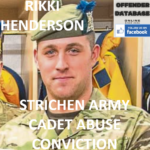 RIKKI HENDERSON STRICHEN ARMY CADET ABUSE CONVICTION