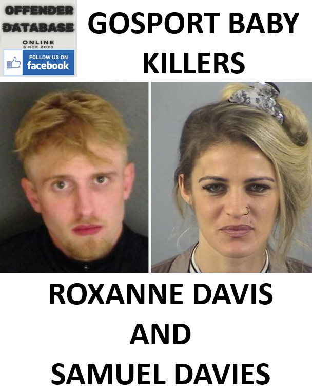 ROXANNE DAVIS AND SAMUEL DAVIES GOSPORT BABY KILLERS