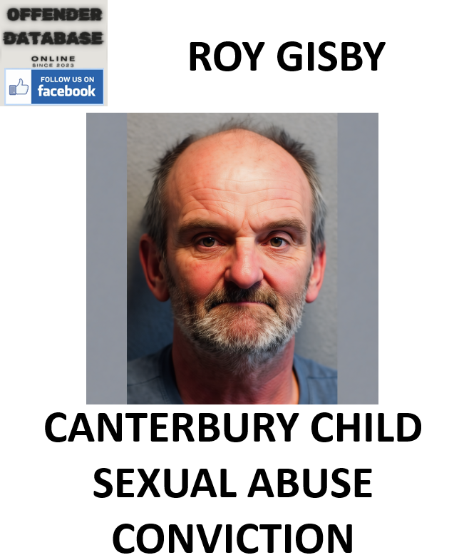 ROY GISBY CANTERBURY CHILD SEXUAL ABUSE CONVICTION