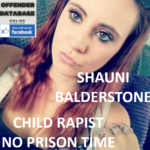 SHAUNI BALDERSTONE PADIHAM PAEDOPHILE CHILD RAPIST